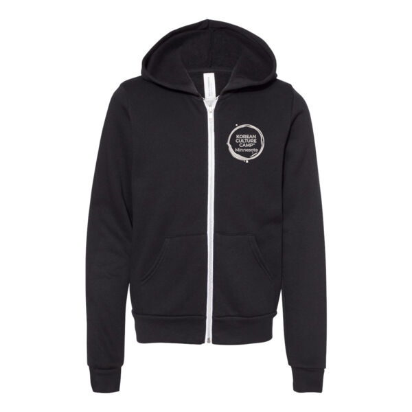 BELLA + CANVAS - Youth Sponge Fleece Full-Zip Hoodie - Embroidered Logo Thumbnail