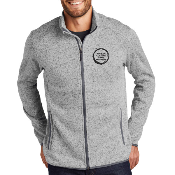Port Authority® Sweater Fleece Jacket - Embroidered Logo Thumbnail