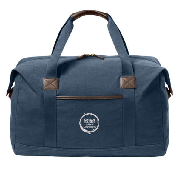 Port Authority® Washed Canvas Duffel - Embroidered Logo Thumbnail